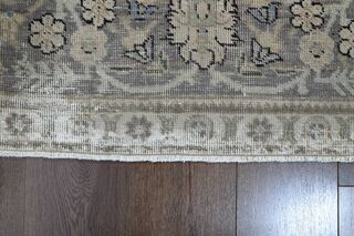 Neutral Persian Antique Wool Carpet - Thumbnail