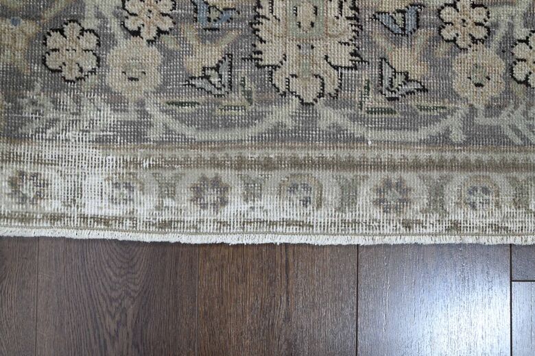 Neutral Persian Antique Wool Carpet