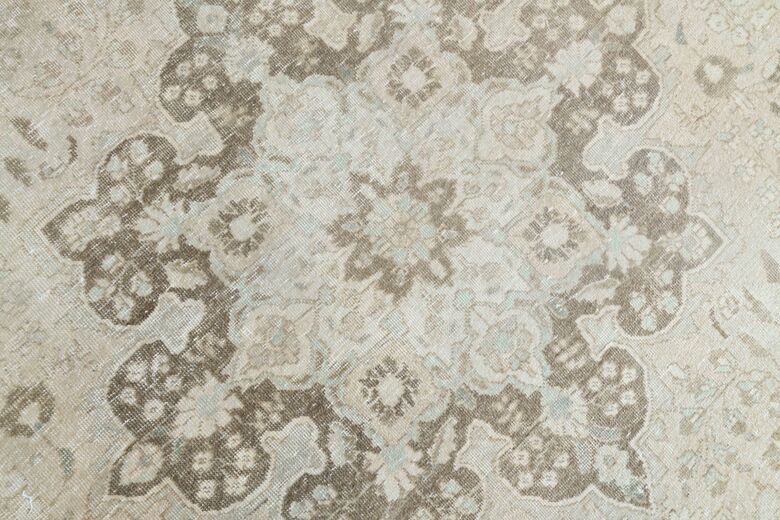 Neutral Persian Vintage Wool Carpet