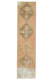 3x13 Medallion Neutral Runner Rug - Thumbnail