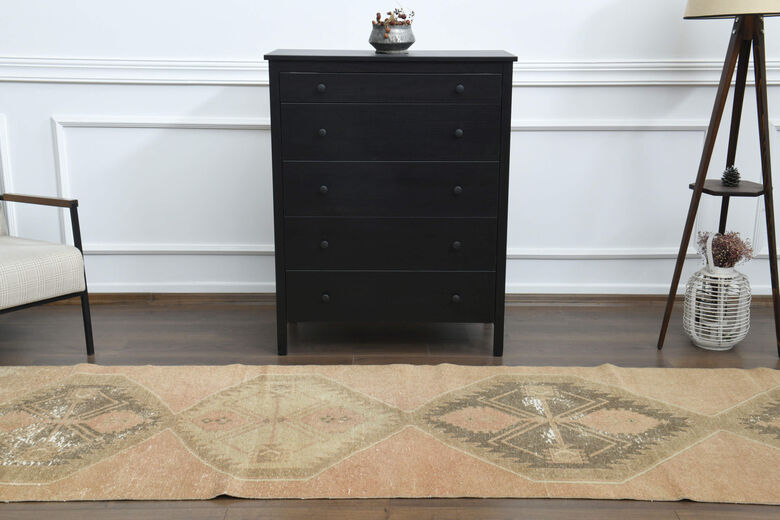 3x13 Medallion Neutral Runner Rug