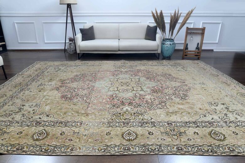 Faded Persian Vintage Area Rug
