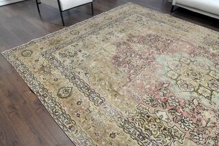 Faded Persian Vintage Area Rug - Thumbnail
