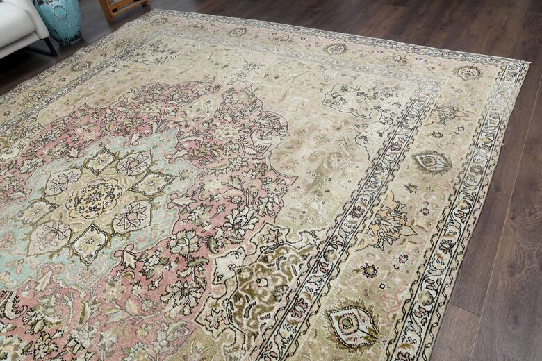 Faded Persian Vintage Area Rug