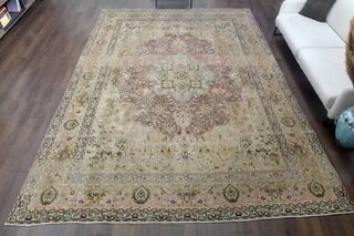 Faded Persian Vintage Area Rug - Thumbnail