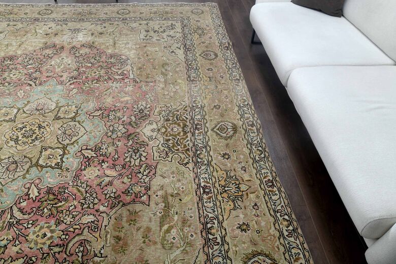 Faded Persian Vintage Area Rug