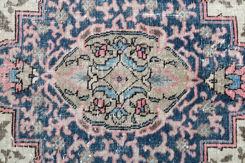 Original Pink Vintage Persian Area Rug