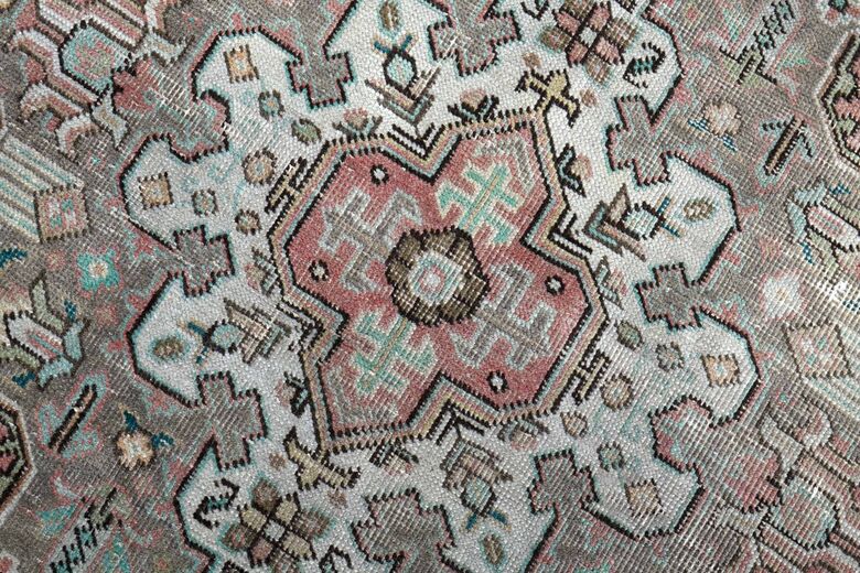 Original Pink Vintage Persian Area Rug