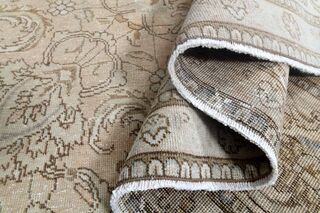 Persian 9x13 Wool Floral Rug - Thumbnail