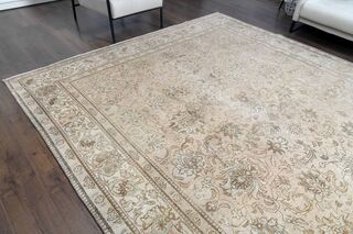 Persian 9x13 Wool Floral Rug - Thumbnail