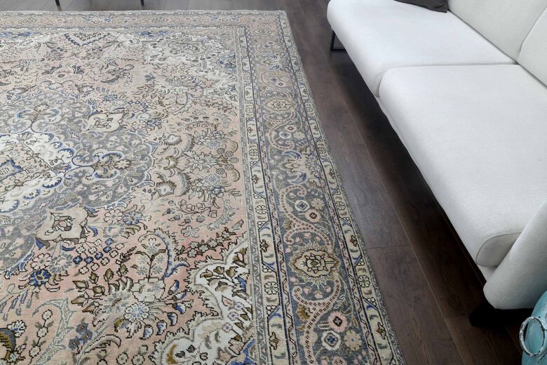 Oushak Hand-Knotted 9x13 Wool Persian Rug