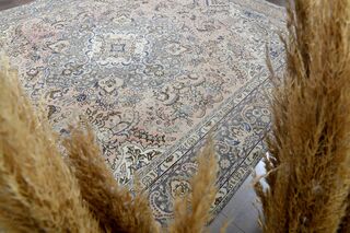 Oushak Hand-Knotted 9x13 Wool Persian Rug - Thumbnail