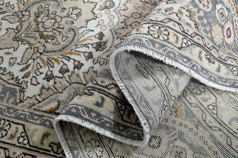 Oushak Hand-Knotted 9x13 Wool Persian Rug