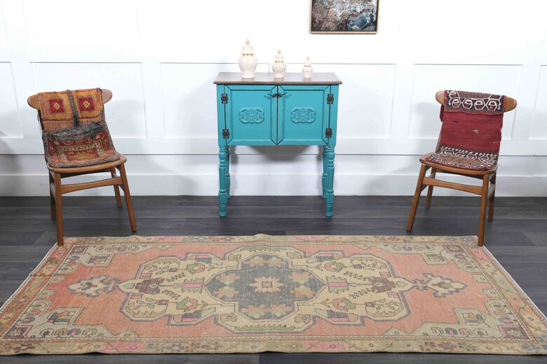 Vintage Oushak Runner Rug