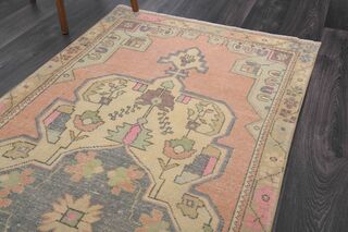 Vintage Oushak Runner Rug - Thumbnail