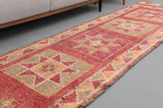 Vintage Turkish Runner Rug - Thumbnail