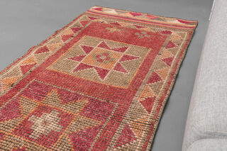 Vintage Turkish Runner Rug - Thumbnail