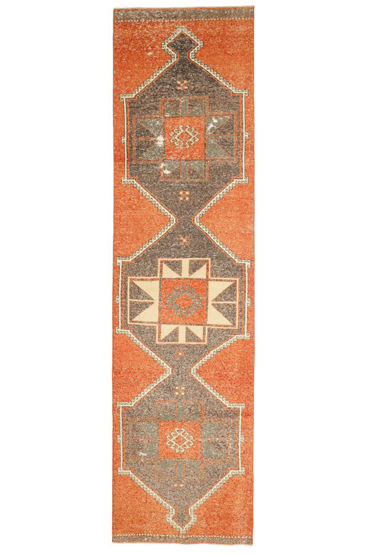 Orange Turkish Runner Rug