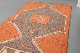 Orange Turkish Runner Rug - Thumbnail