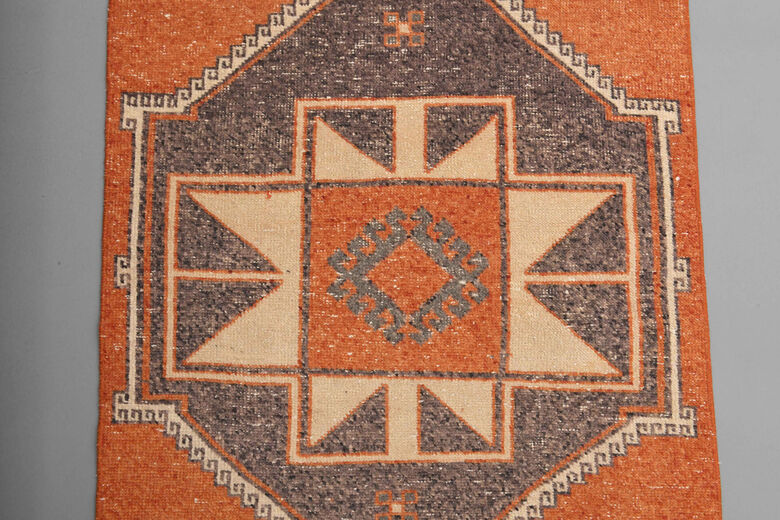 Orange Turkish Runner Rug