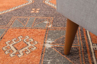 Orange Turkish Runner Rug - Thumbnail