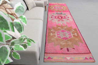 Oushak Vintage Runner Rug - Thumbnail