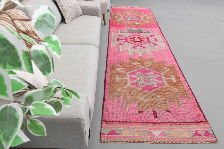 Oushak Vintage Runner Rug