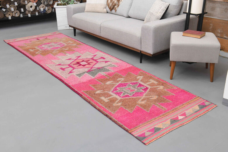 Oushak Vintage Runner Rug