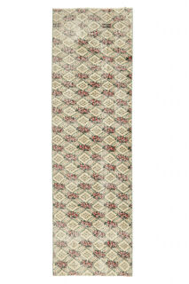 Vintage Oushak Runner Rug - Thumbnail