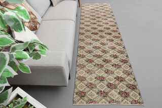 Vintage Oushak Runner Rug - Thumbnail