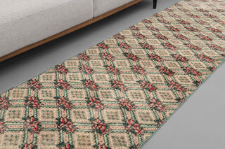 Vintage Oushak Runner Rug - Thumbnail