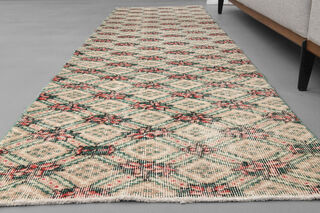 Vintage Oushak Runner Rug - Thumbnail