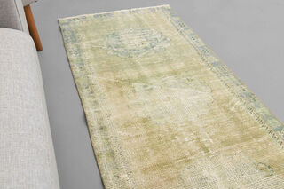 Sage - Vintage Oushak Runner Rug - Thumbnail