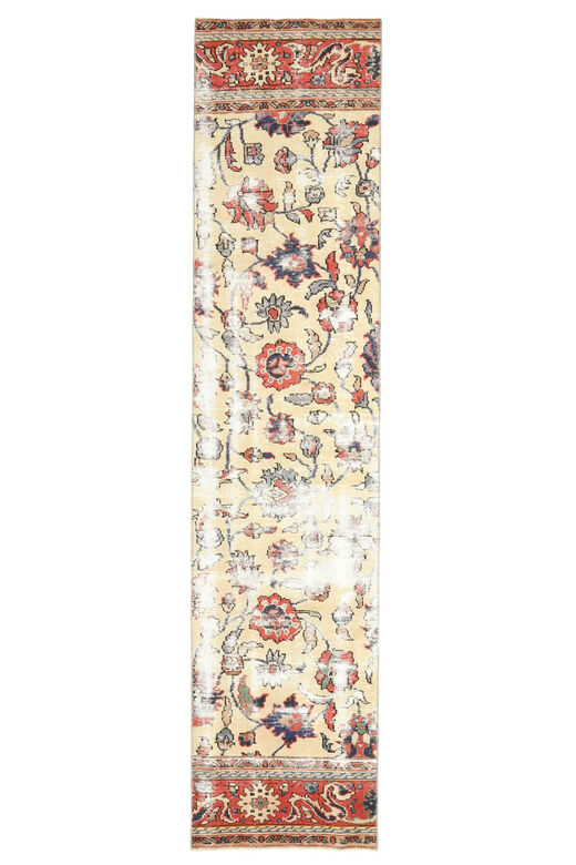 2x10 Floral Oushak Runner Rug