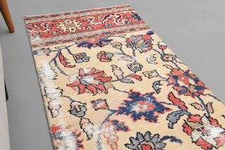 2x10 Floral Oushak Runner Rug - Thumbnail