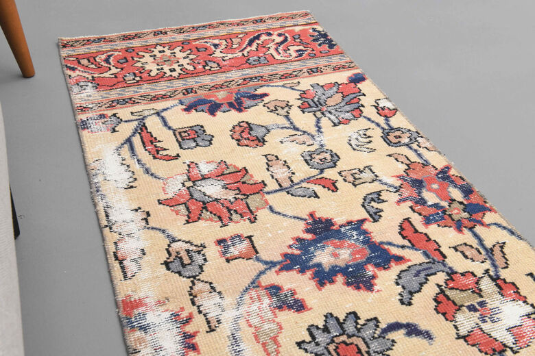 2x10 Floral Oushak Runner Rug