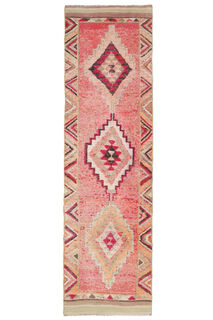 3x10 feet Vintage Turkish Runner Rug - Thumbnail