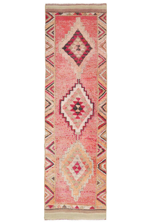 3x10 feet Vintage Turkish Runner Rug