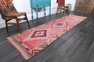 3x10 feet Vintage Turkish Runner Rug - Thumbnail