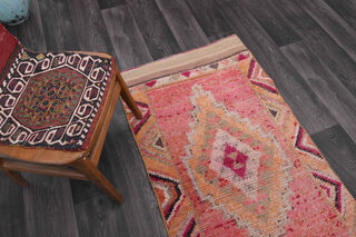 3x10 feet Vintage Turkish Runner Rug - Thumbnail