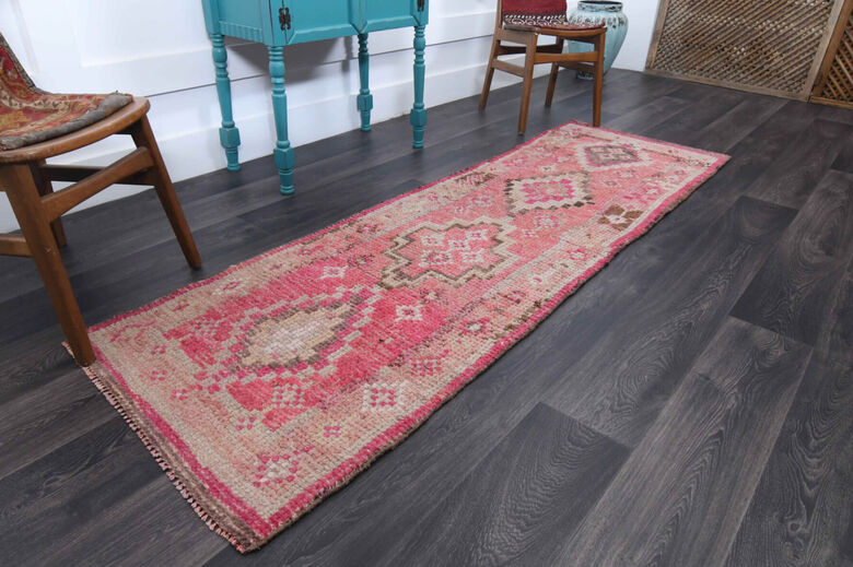 Pink Charm - Vintage Unique Runner Rug