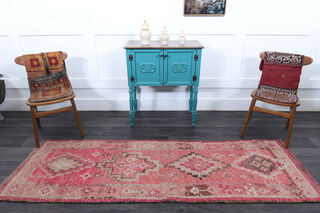 Pink Charm - Vintage Unique Runner Rug - Thumbnail