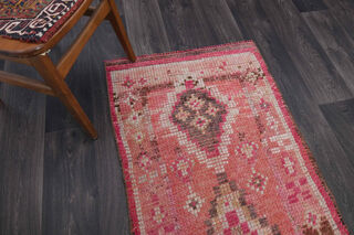 Pink Charm - Vintage Unique Runner Rug - Thumbnail