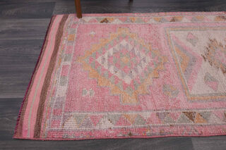 Vintage Oushak Runner Rug - Thumbnail