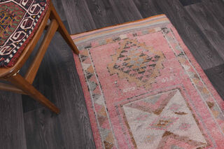 Vintage Oushak Runner Rug - Thumbnail