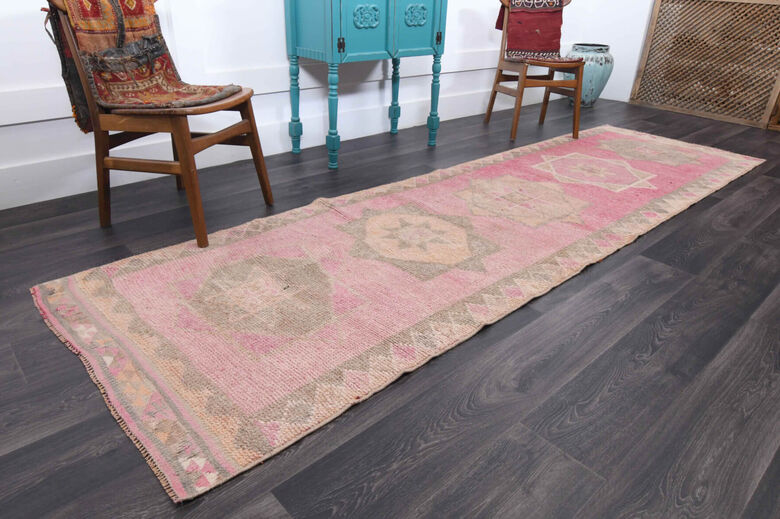 3x12 Vintage Turkish Runner Rug