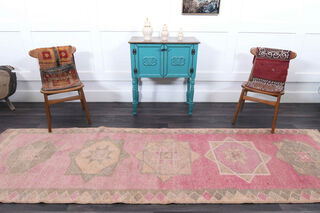 3x12 Vintage Turkish Runner Rug - Thumbnail