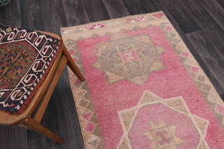 3x12 Vintage Turkish Runner Rug - Thumbnail