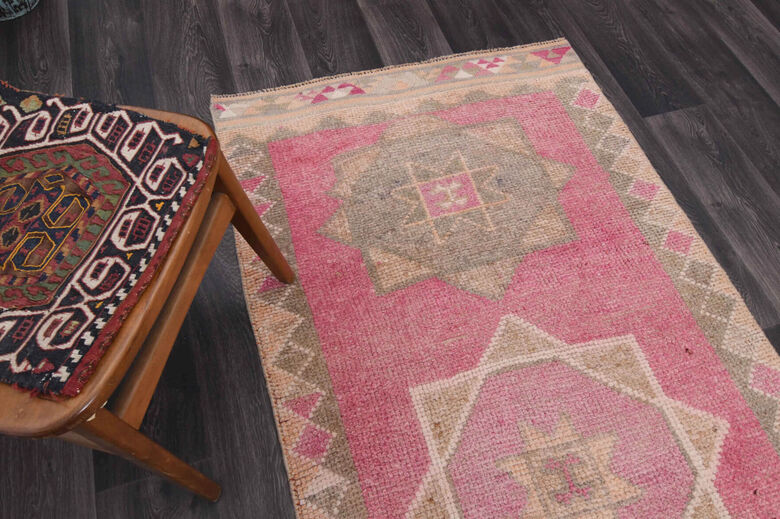 3x12 Vintage Turkish Runner Rug