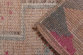 Soft Pink Oushak Runner Rug - Thumbnail